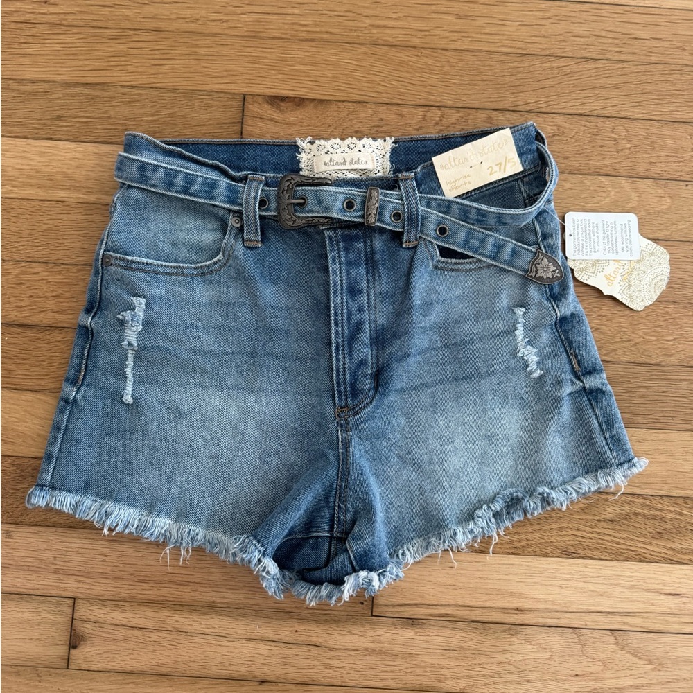 Altar’d State Buckaroo Western Country Style Highrise Jean Shorts